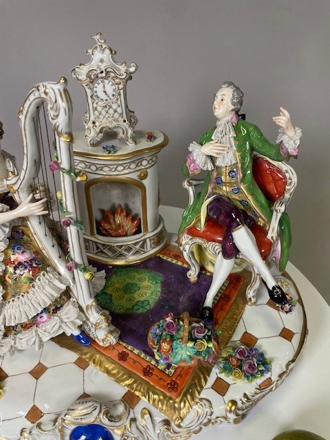 A Belle Epoque porcelain group