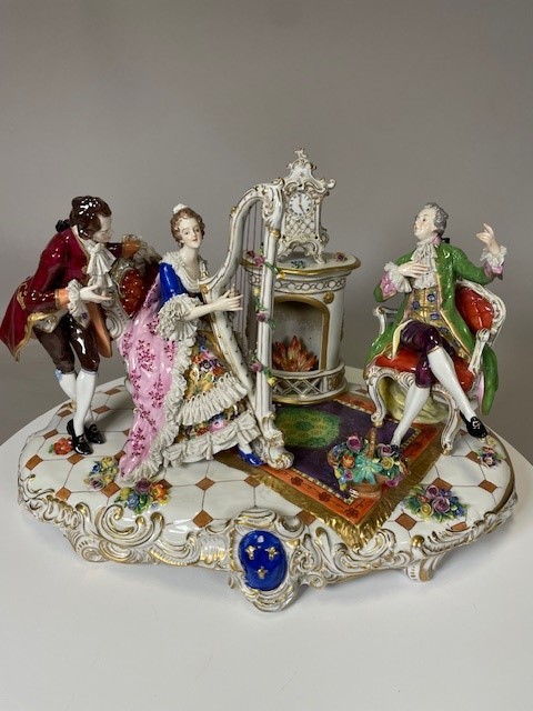 A Belle Epoque porcelain group