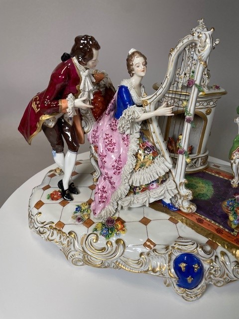 A Belle Epoque porcelain group