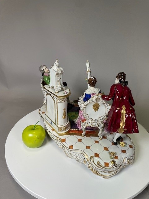 A Belle Epoque porcelain group