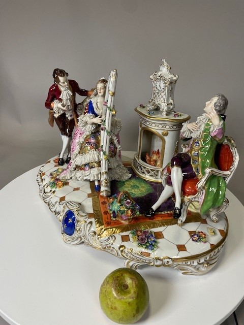 A Belle Epoque porcelain group