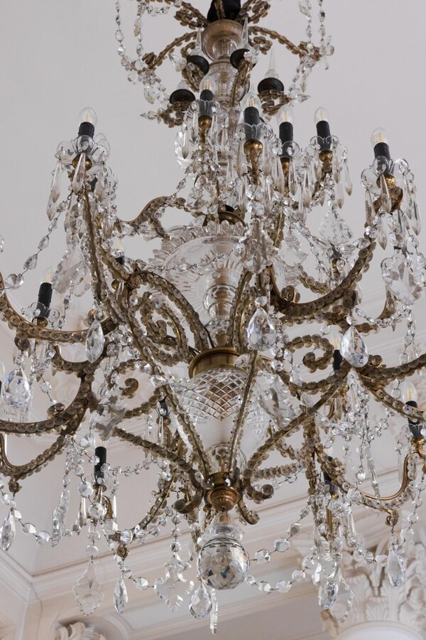 An imposing 24-light Baccarat chandelier