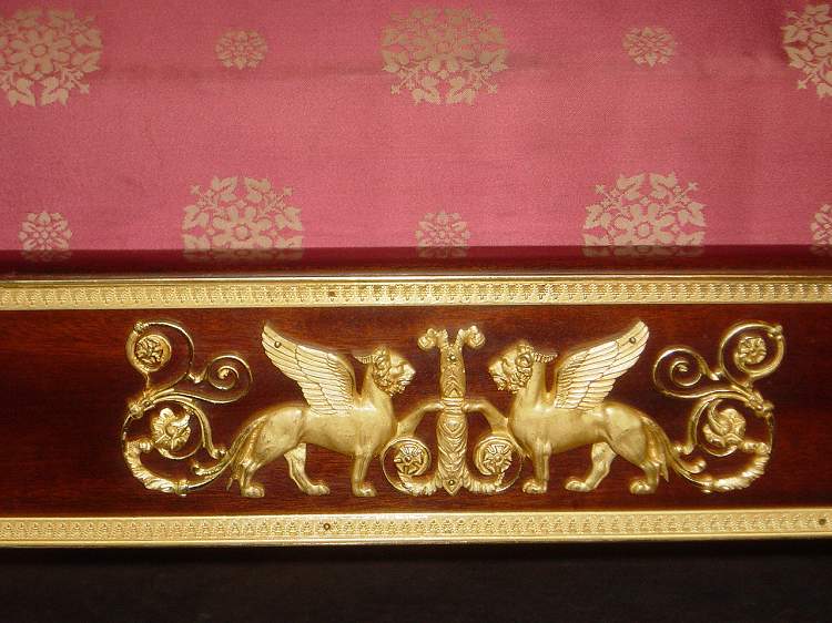 Daybed or Recamier Empire style France with bronze mounts