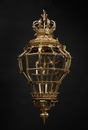 Large Gilt Bronze Cut Glass Lantern Versailles Model France 19th Century