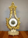 Lyra Mantel Clock 18th Century signed Roque a Paris