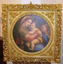 Painting Holy Family inspired by Rafaels Madonna della Sedia