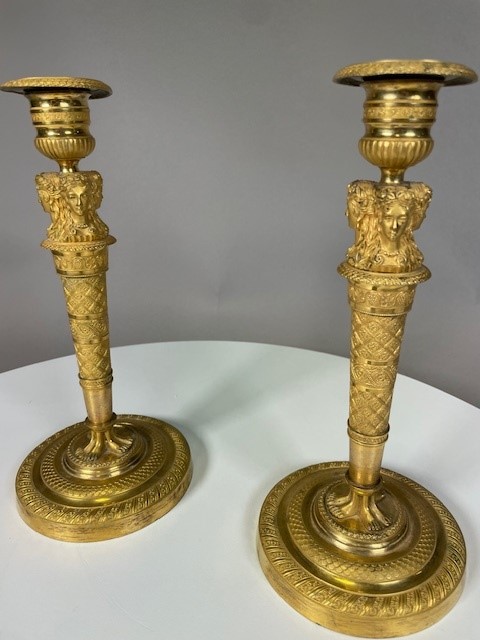 Pair of candelabres attributed to Claude Galle 
