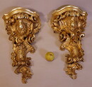 Pair of giltwood brackets