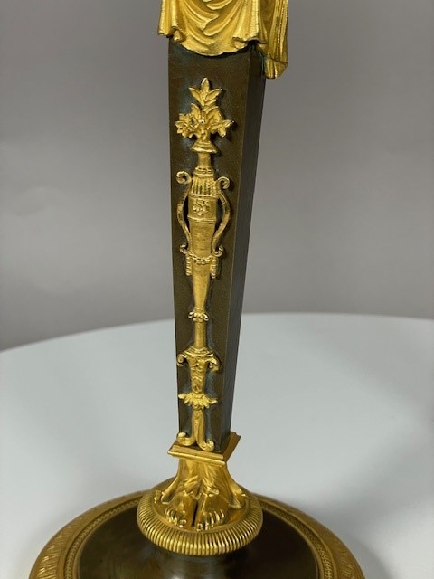 Rare paire of candlesticks à L'égyptienne