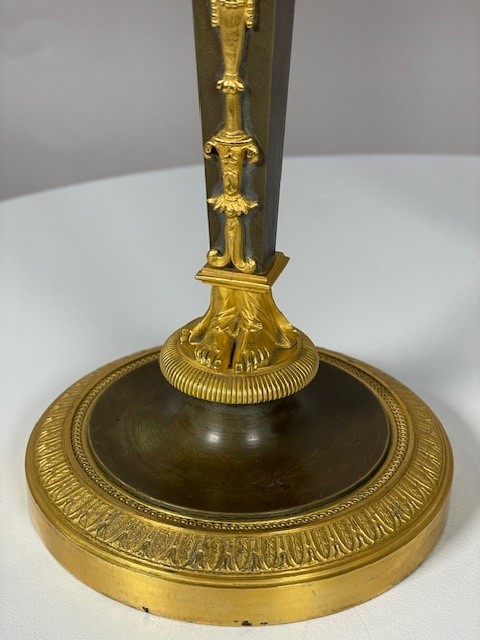 Rare paire of candlesticks à L'égyptienne