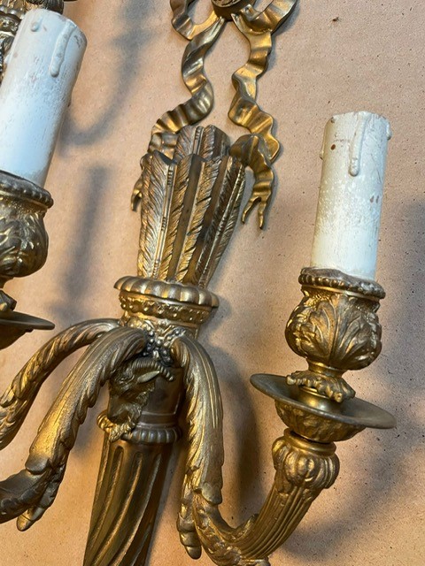 Set of 4 Louis XVI wall lights 