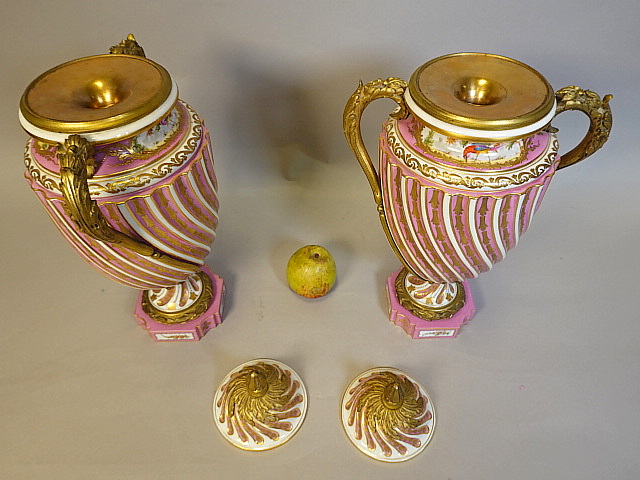 Sèvres porcelain vases