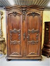 Wardrobe Antique France 'Armoire Lyonnaise' 18th century Walnut